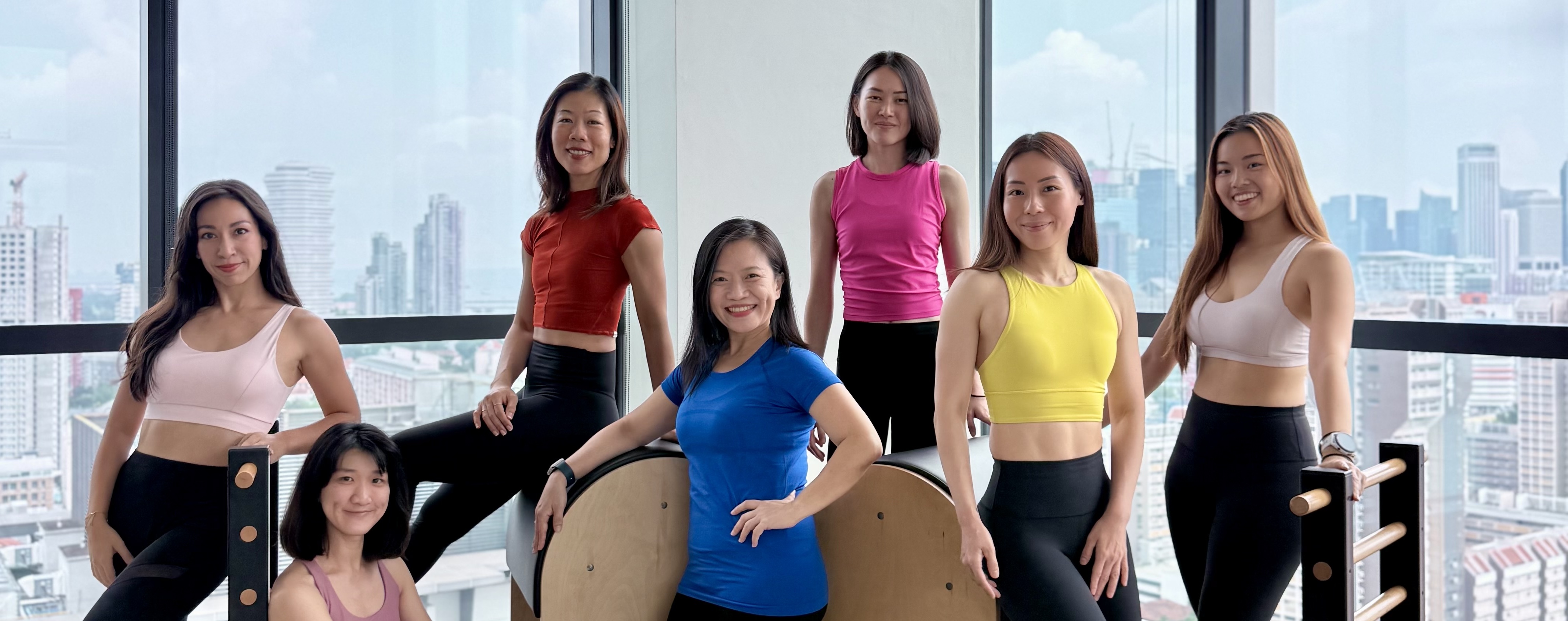 Private Pilates session in Singapore using MERRITHEW equipment